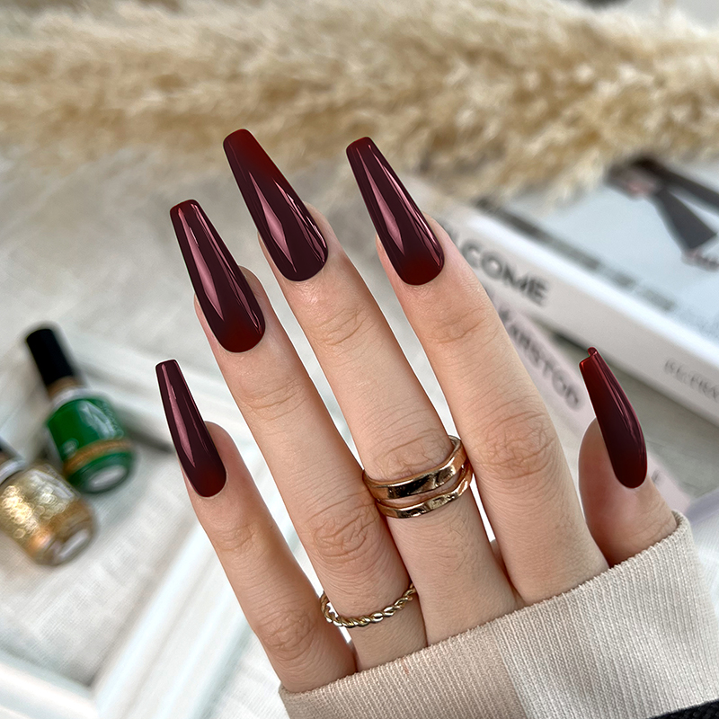 Born Pretty Pro UV/LED HEMA FREE gél lakk 15 ml - C028 - Dark Maroon