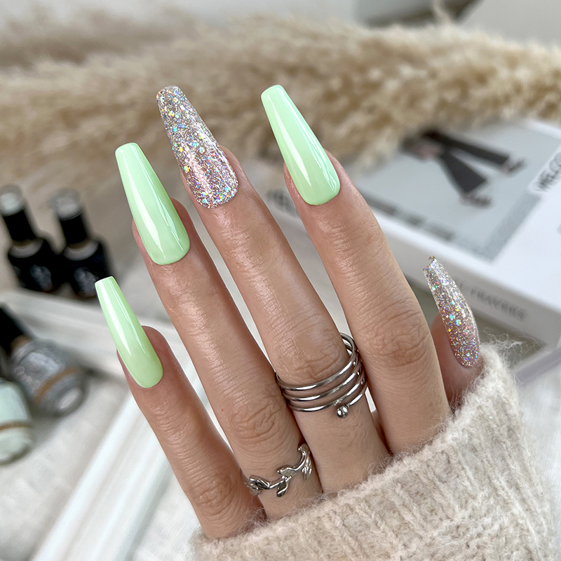 Born Pretty Pro UV/LED HEMA FREE gél lakk 15 ml - C040 - Frisco Green