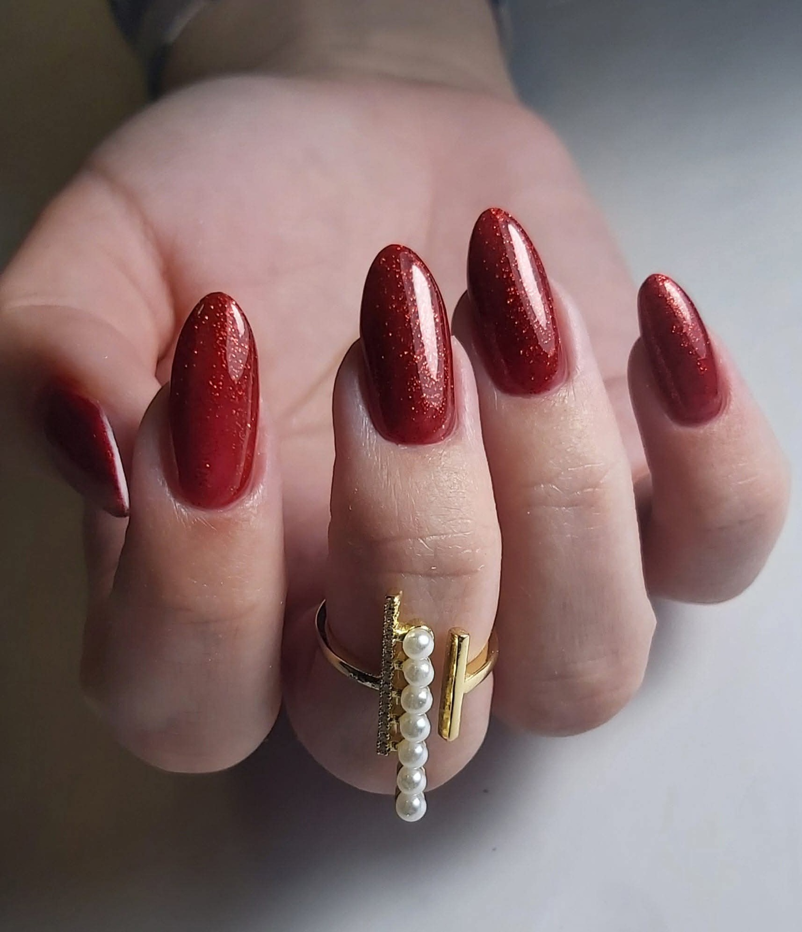 Born Pretty Pro UV/LED HEMA FREE gél lakk 15 ml - C061 - Red Shimmer