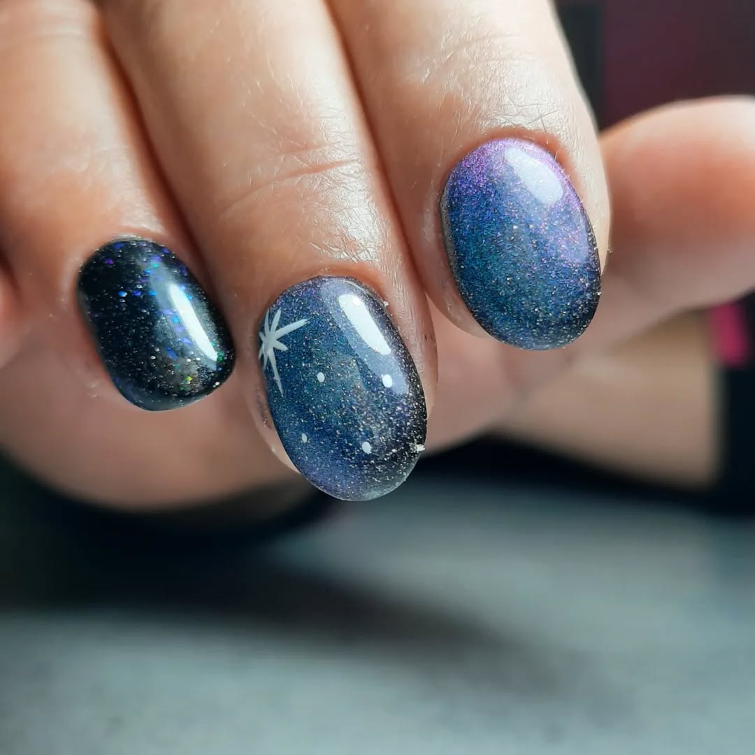 SEMILAC UV/LED Gél Lakk 7ml - 828 - Cat Eye - Grey Holo