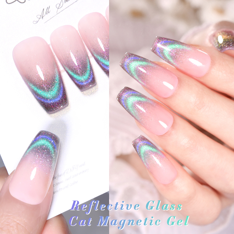 BORN PRETTY PRO UV/LED gél lakk 15 ml - T002 - Rainbow Reflective