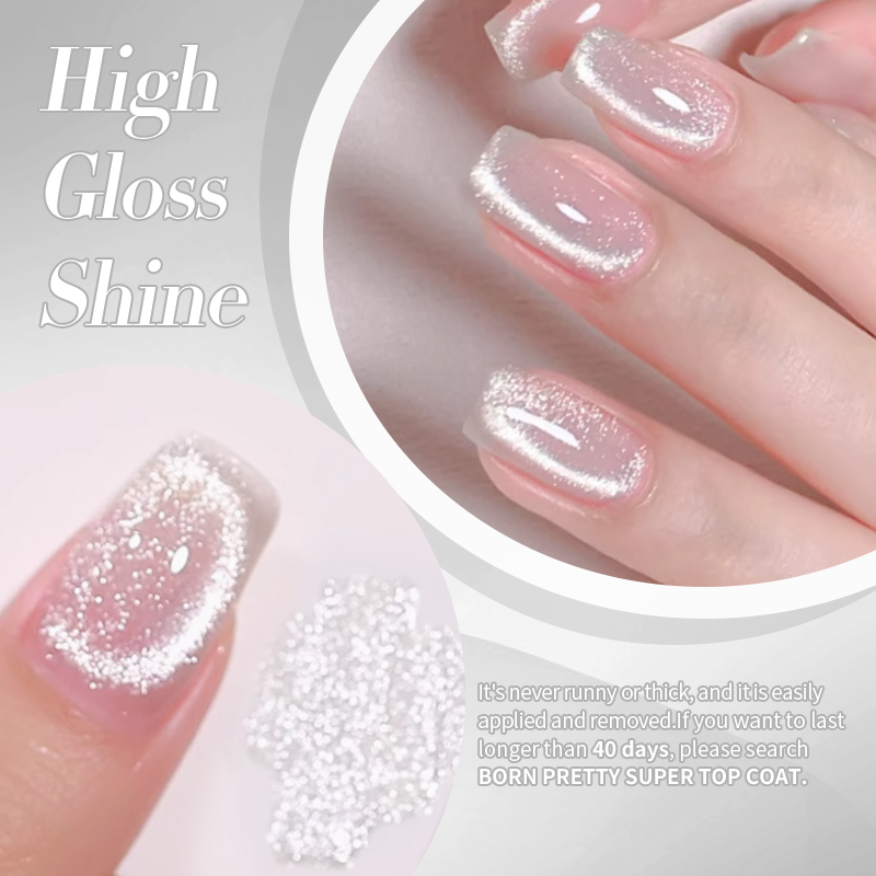 Born Pretty Cat Magnetic UV/LED gél lakk 10 ml - MY01 - First Love