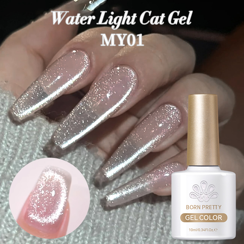 Born Pretty Cat Magnetic UV/LED gél lakk 10 ml - MY01 - First Love