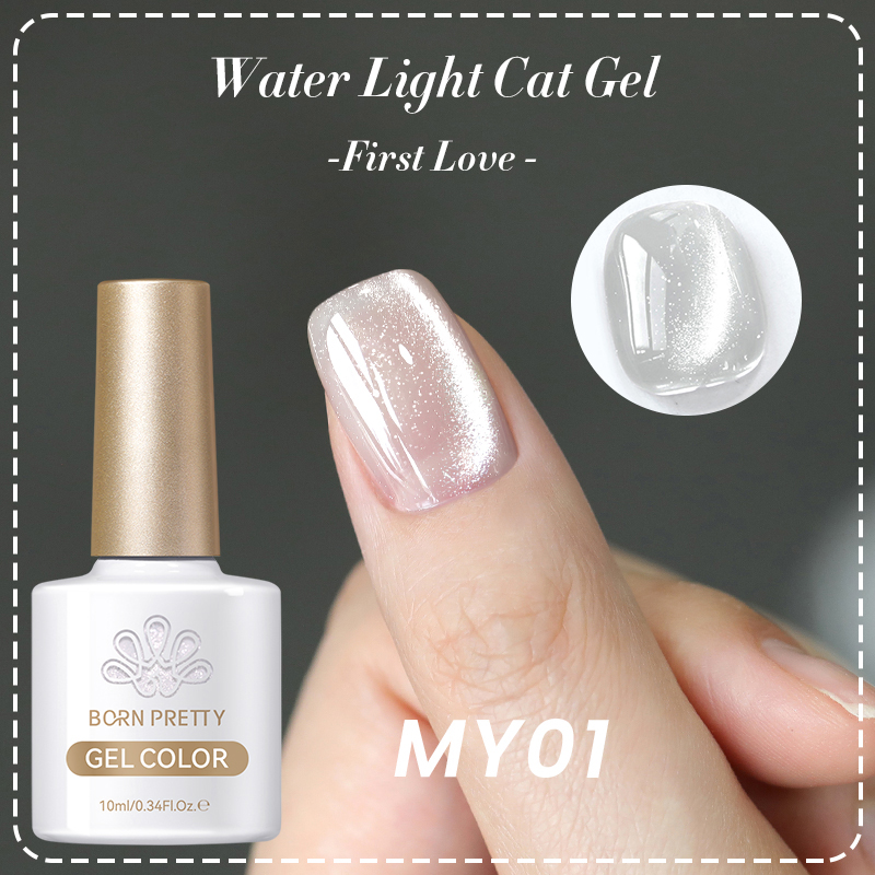 Born Pretty Cat Magnetic UV/LED gél lakk 10 ml - MY01 - First Love
