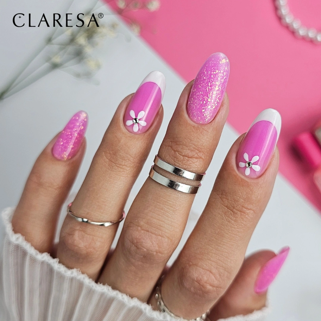 CLARESA UV/LED Brush Easy Gel 5g - Glitter Pink