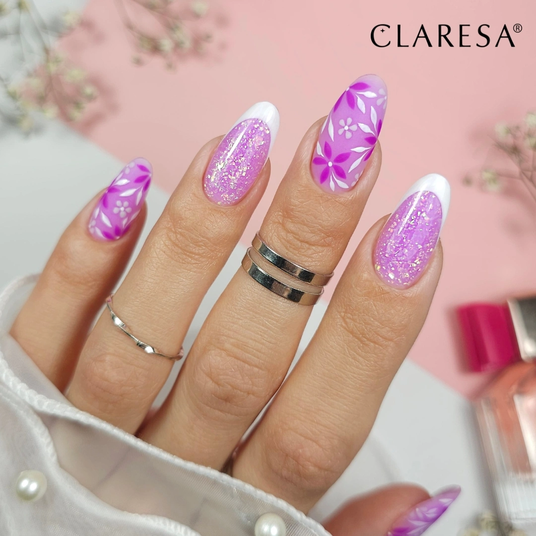 CLARESA UV/LED Brush Easy Gel 5g - Glitter Violet