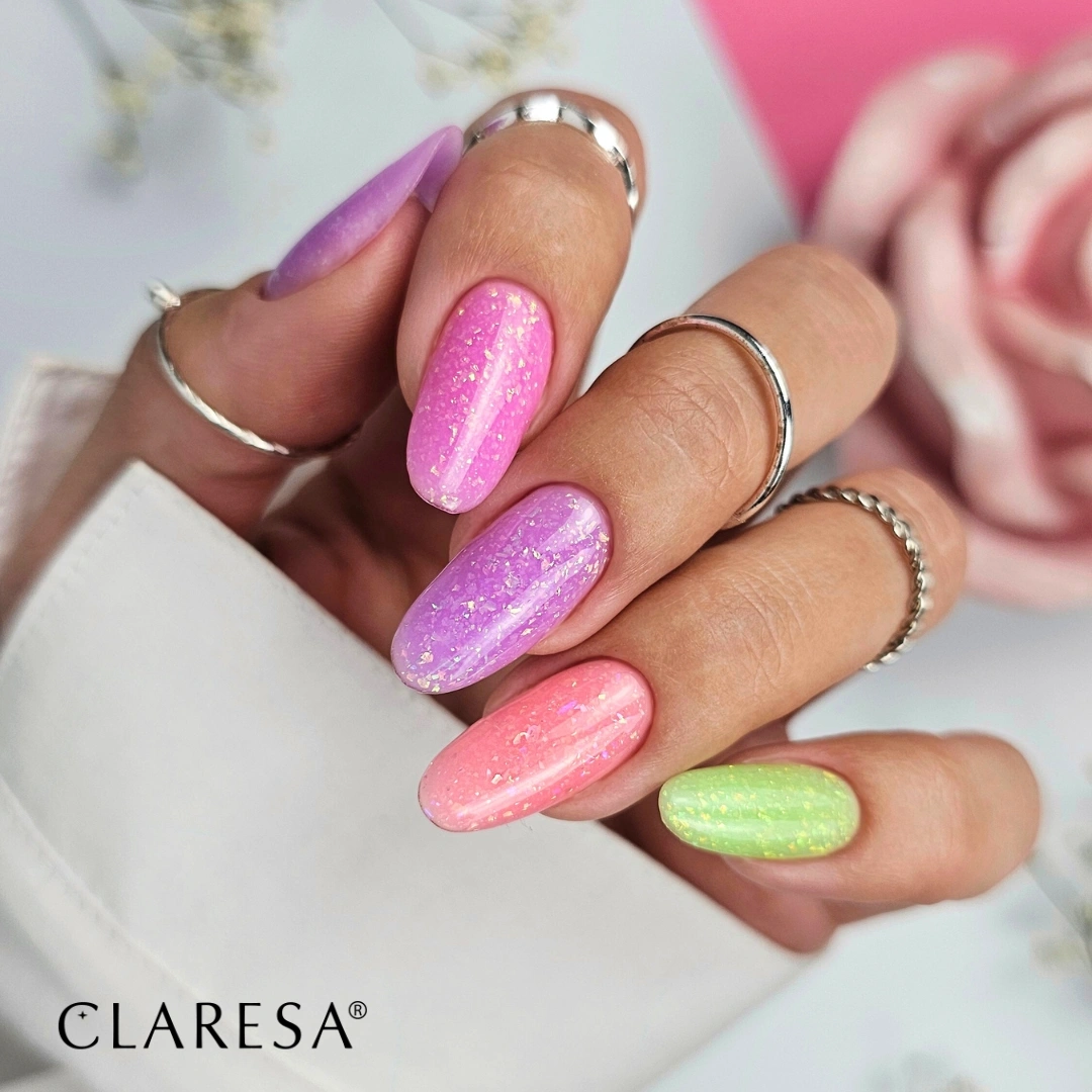 CLARESA UV/LED Brush Easy Gel 5g - Glitter Violet