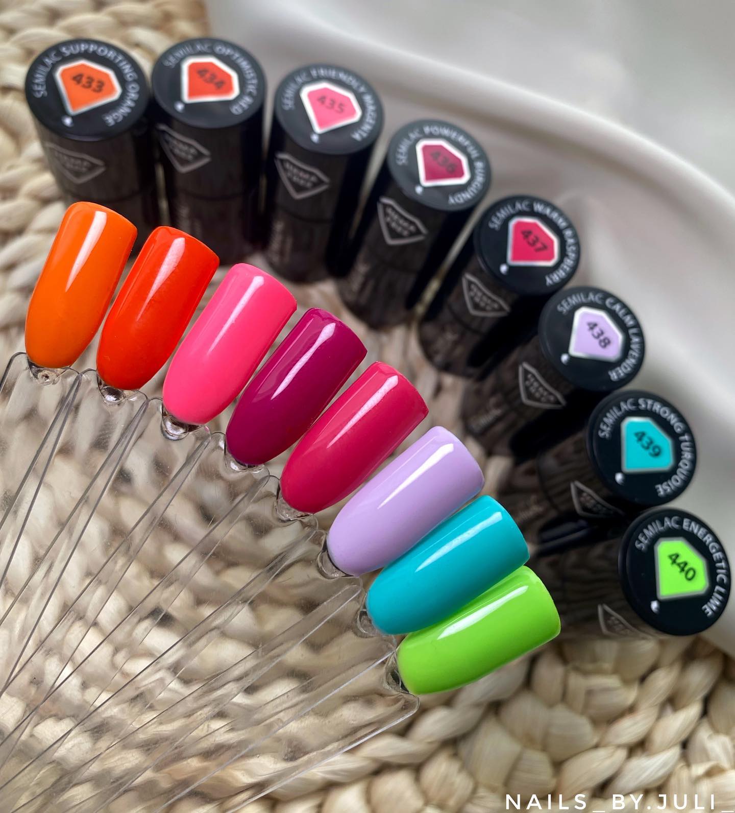 SEMILAC UV/LED Gél Lakk 7ml - 433 - HEMA FREE - Supporting Orange