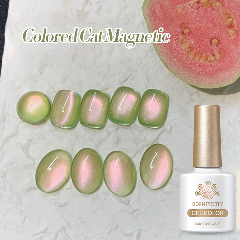 Born Pretty Cat Magnetic UV/LED gél lakk 10 ml - Fruit Basket - MY278 - Guava