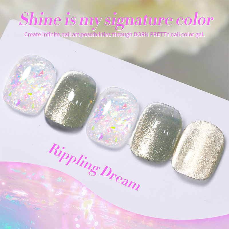 Born Pretty UV/LED gél lakk 10 ml - SG01 - Rippling Dream
