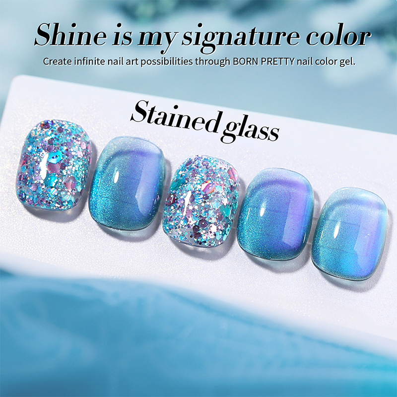 Born Pretty UV/LED gél lakk 10 ml - SG03 -Stained Glass