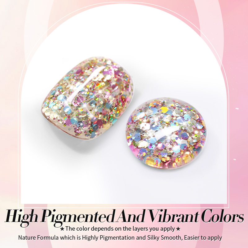 Born Pretty UV/LED gél lakk 10 ml - Rainbow Island SG04