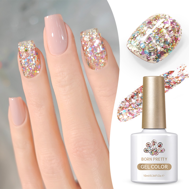 Born Pretty UV/LED gél lakk 10 ml - Rainbow Island SG04
