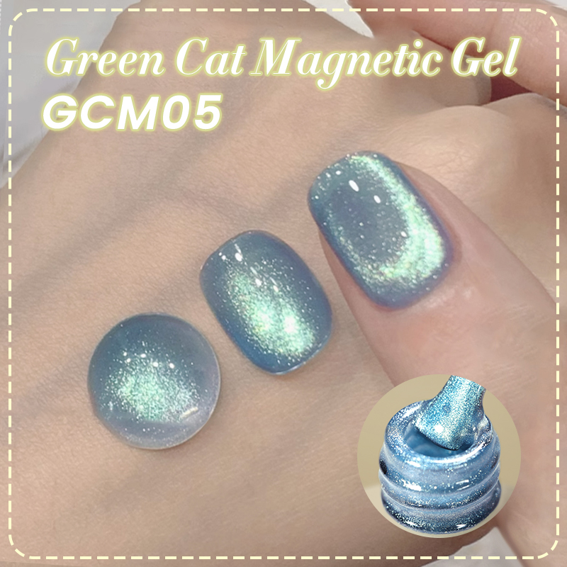 BORN PRETTY Green Cat Magnetic UV/LED gél lakk 10 ml - GCM05