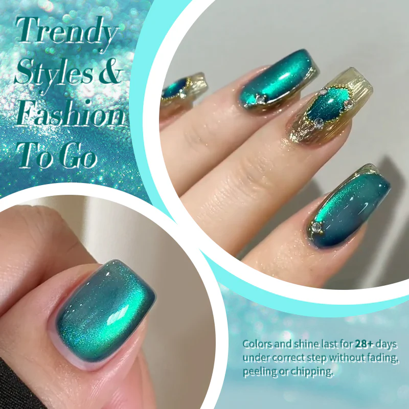 Born Pretty Cat Magnetic UV/LED gél lakk 10 ml - MY25 - Dreamy Sea