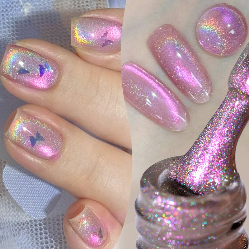 BORN PRETTY Rainbow Aurora Cat Magnetic UV/LED gél lakk 10 ml - RA01