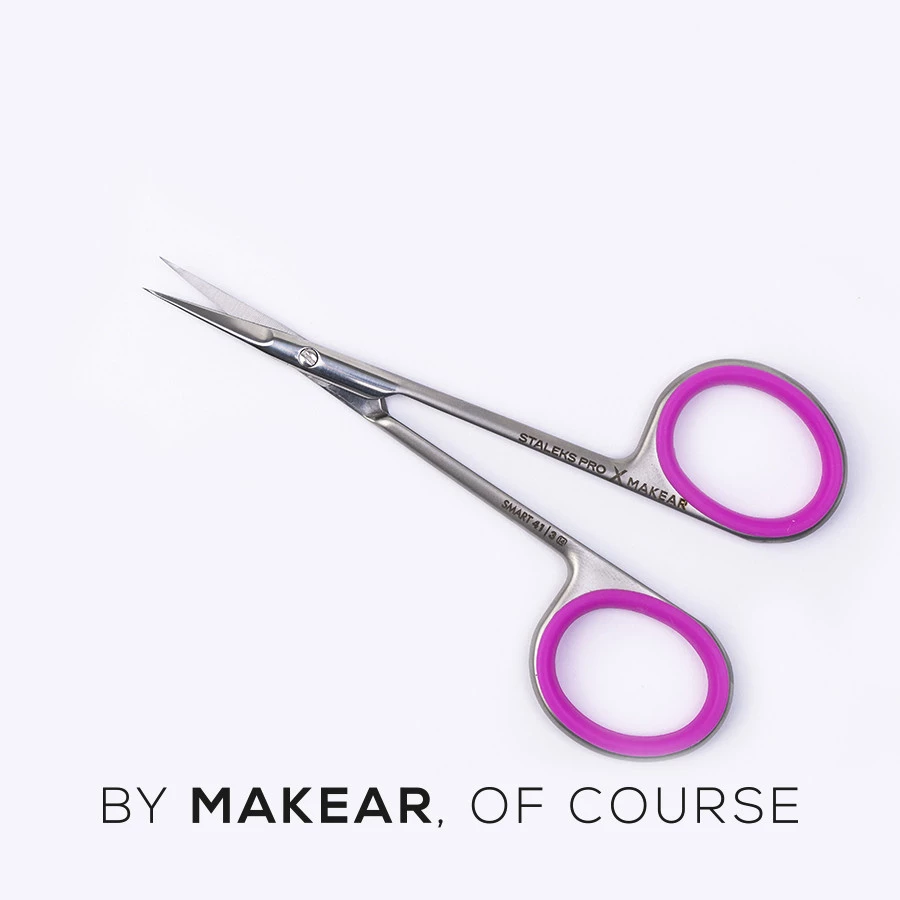 MAKEAR x STALEKS PRO – SMART 41 | Professzionális bőrvágó olló hajlított pengével
