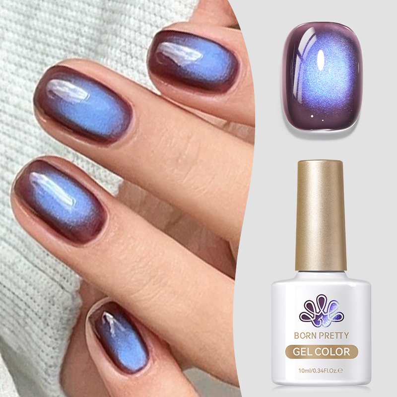 Born Pretty Cat Magnetic UV/LED gél lakk 10 ml - Fruit Basket - MY268 - Indigo Eggplant