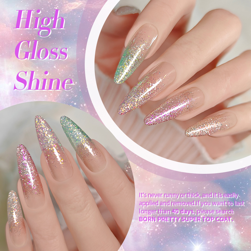 Born Pretty UV/LED gél lakk 10 ml - SZ13 - Crush Starlight