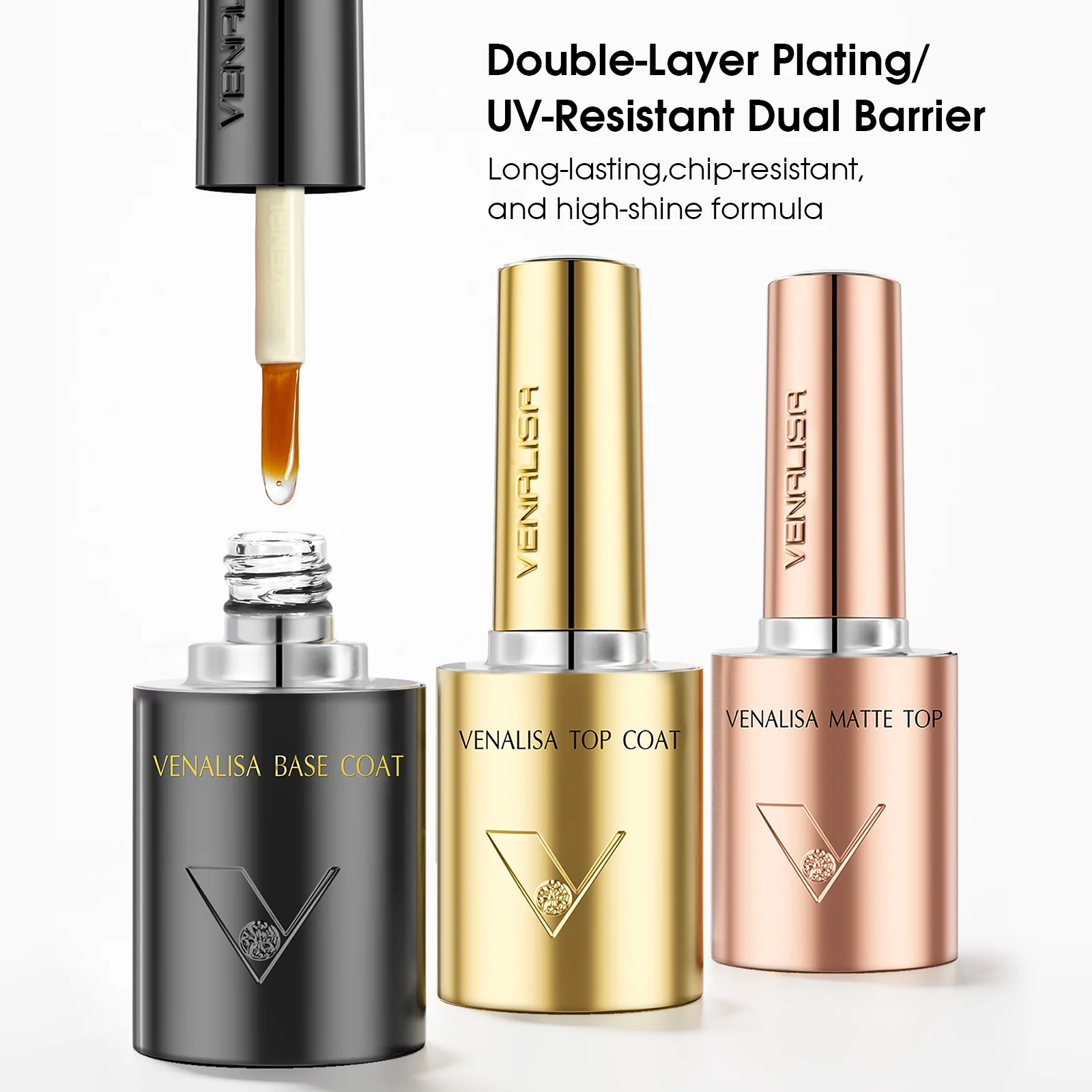 VENALISA - Base Coat + Diamond Top Coat 2x10 ml