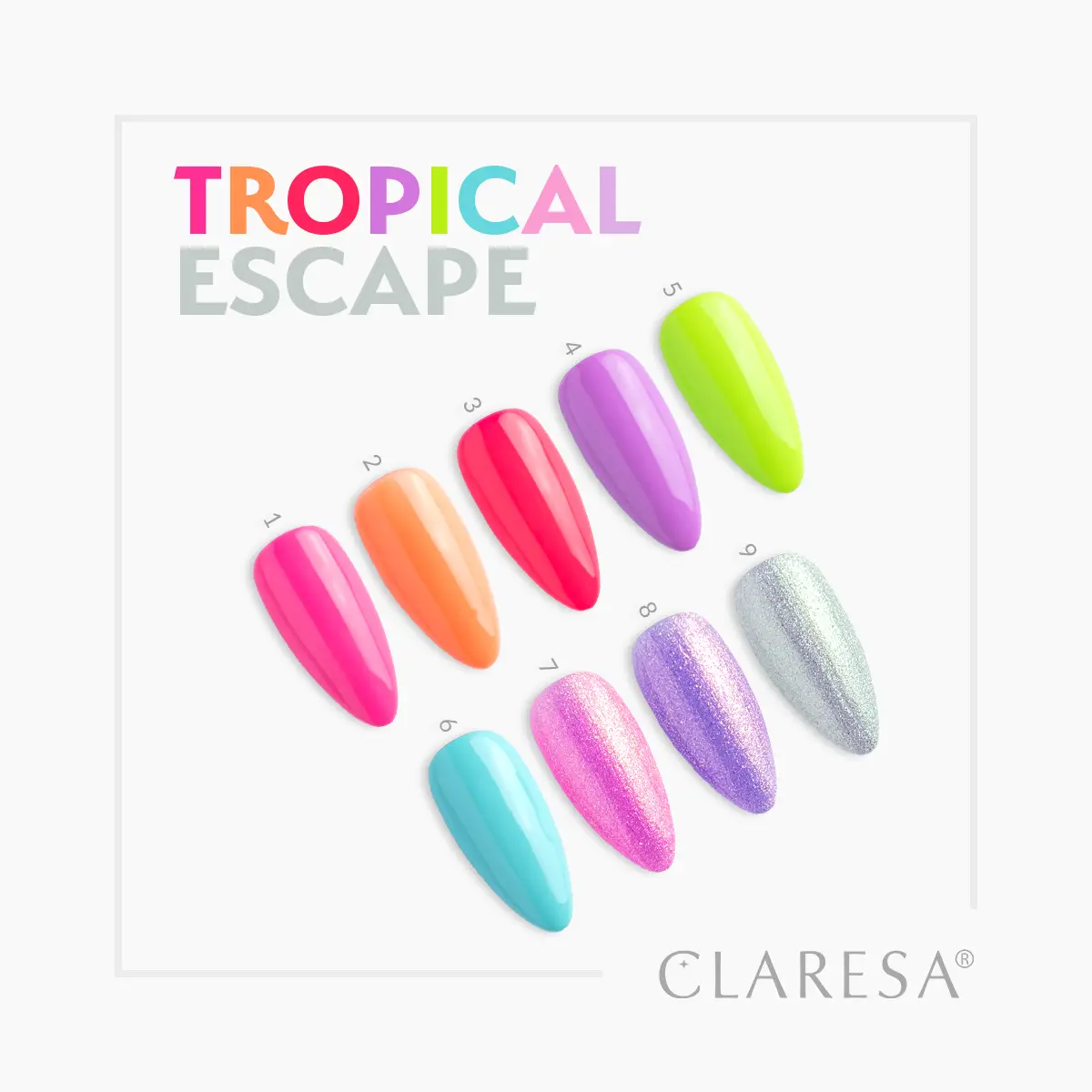 CLARESA UV/LED gél lakk 5g - Tropical Escape 9