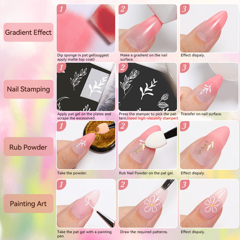 BORN PRETTY 4in1 festőzselé paletta No.01 Ashy Rose