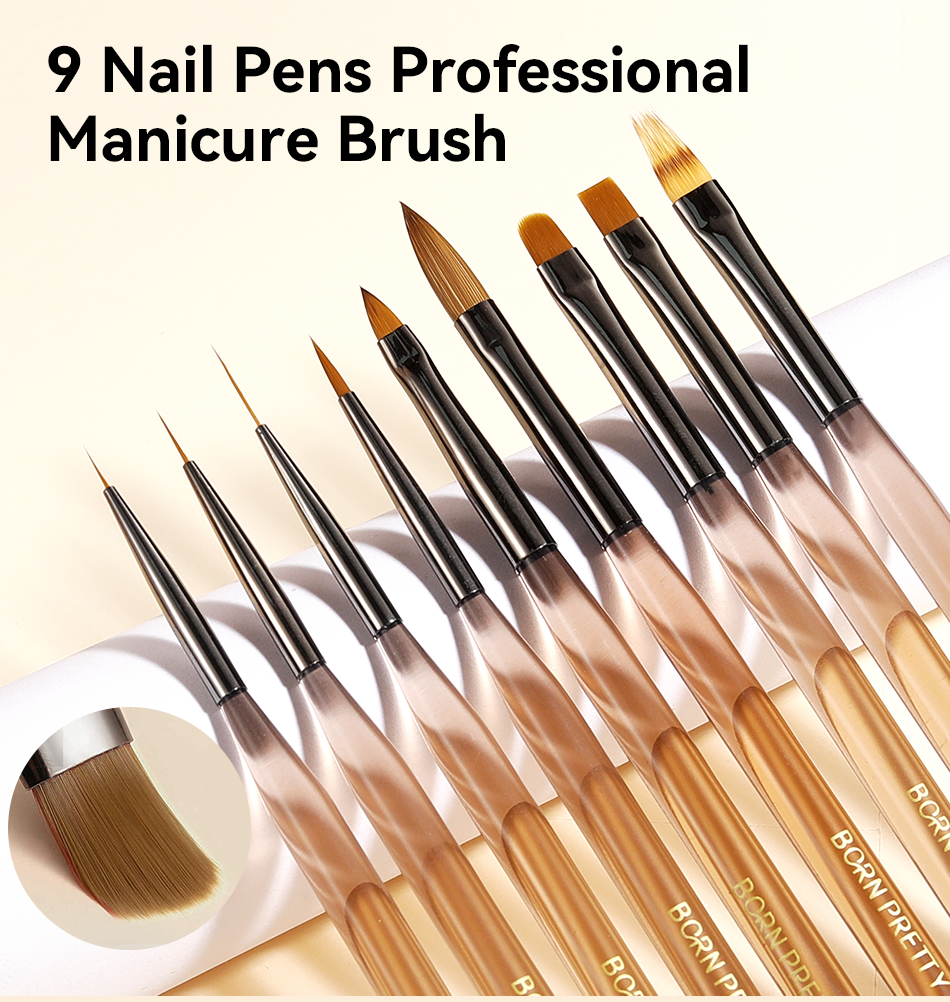 BORN PRETTY PRO ecset szett - 9 db