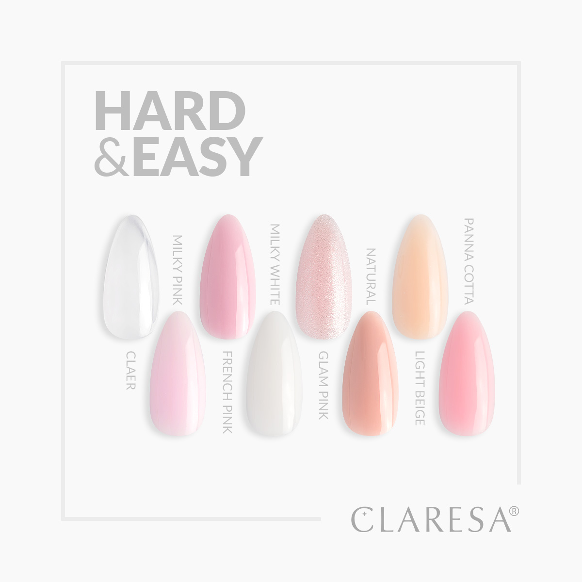 CLARESA Hard&Easy Builder Gél 12g - Clear