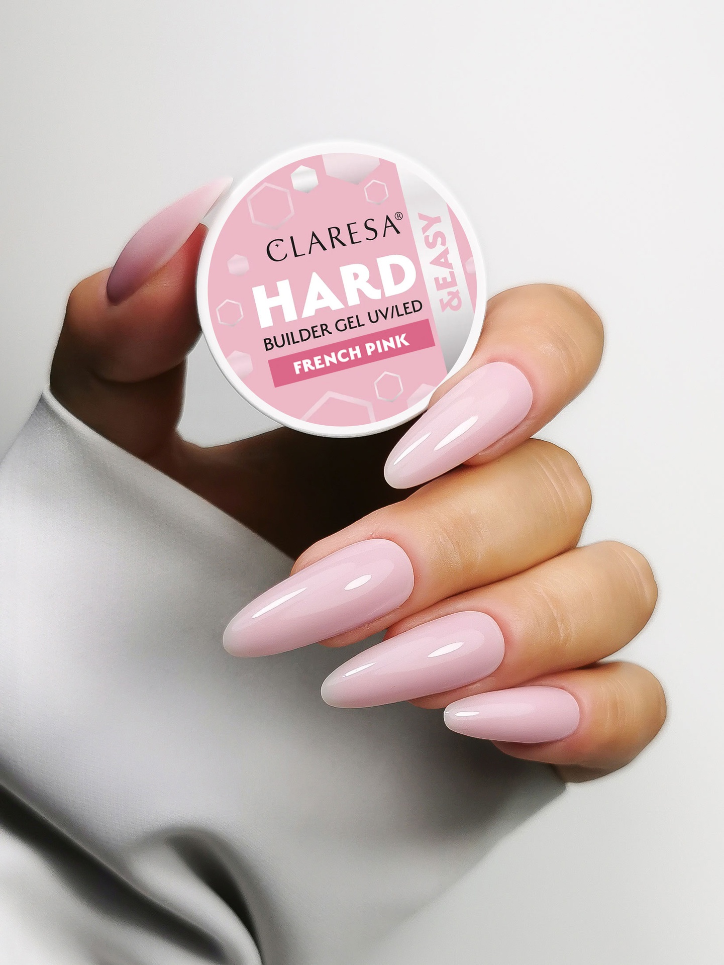 CLARESA Hard&Easy Builder Gél 45g - French Pink