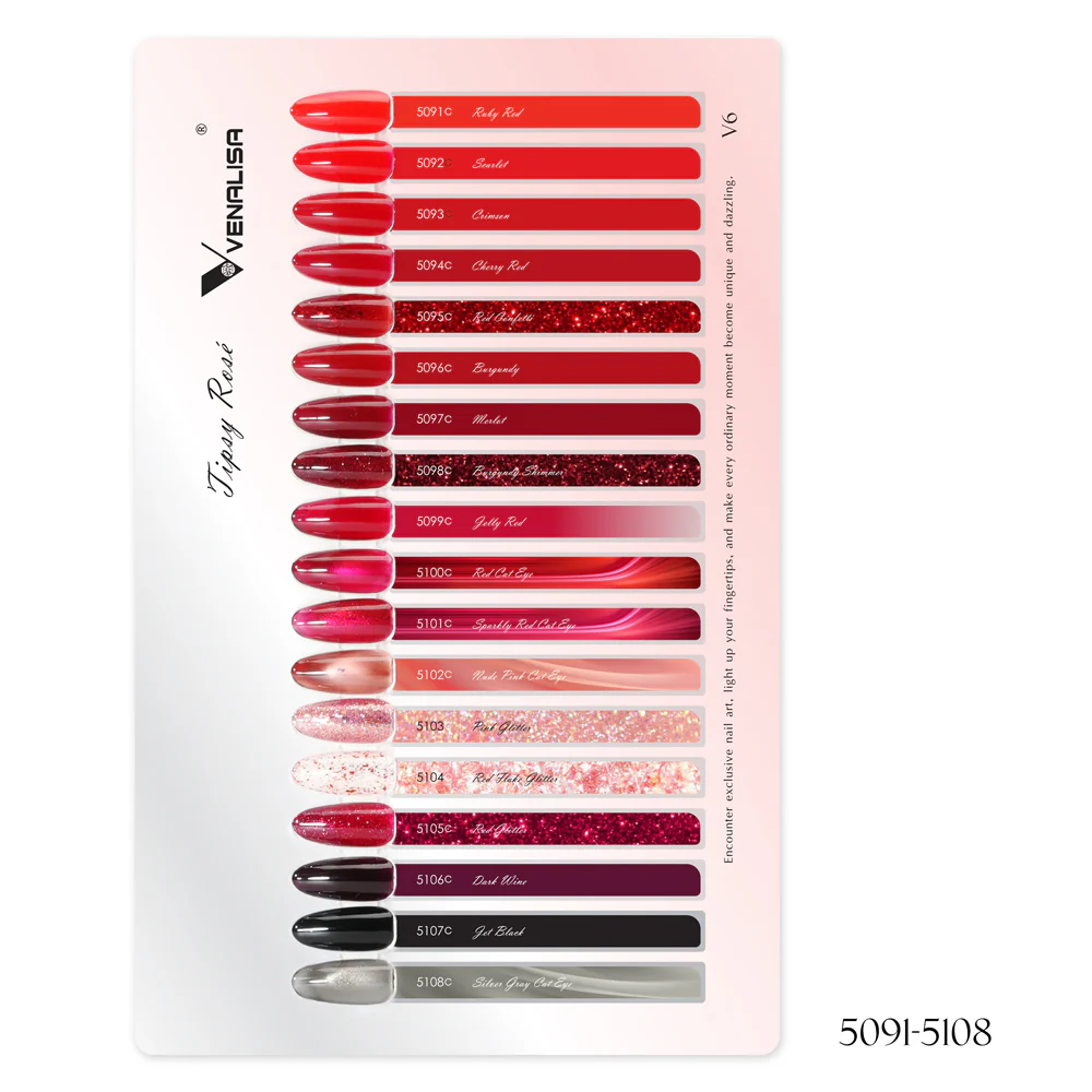 Venalisa UV/LED Gél Lakk szett - V6 - Tipsy Rosé - 18 db szín