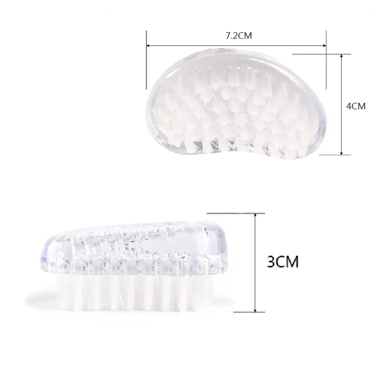Portalanító kefe - Nagy, átlátszó