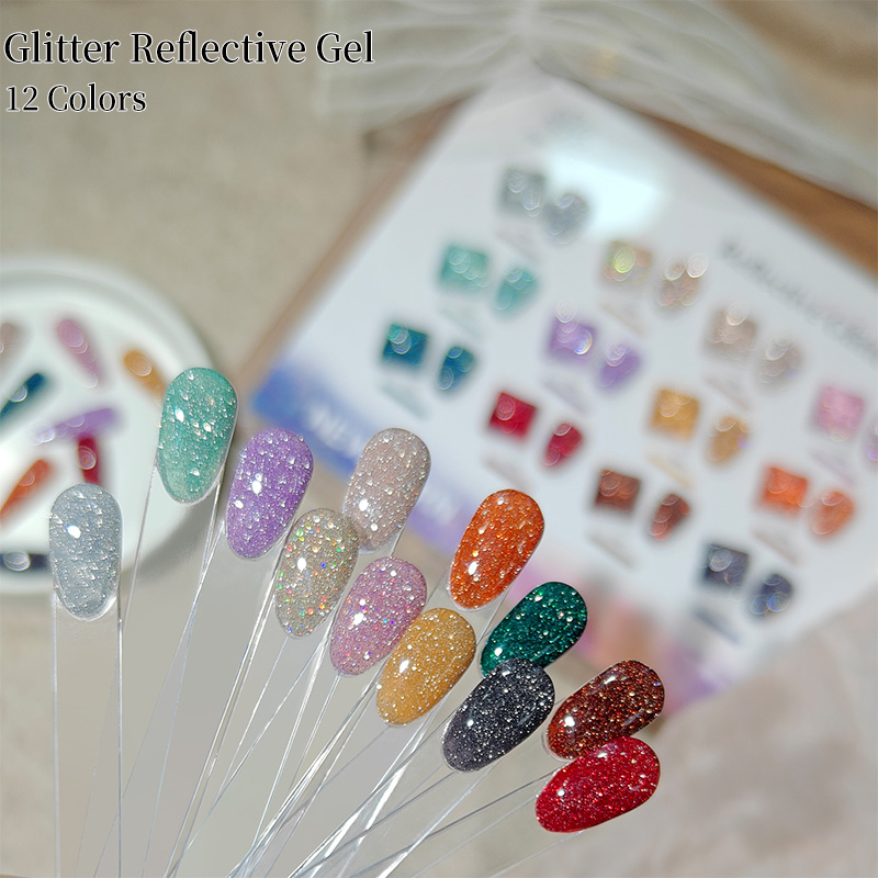 Born Pretty PRO paletta - Reflective Gel - T087-T098