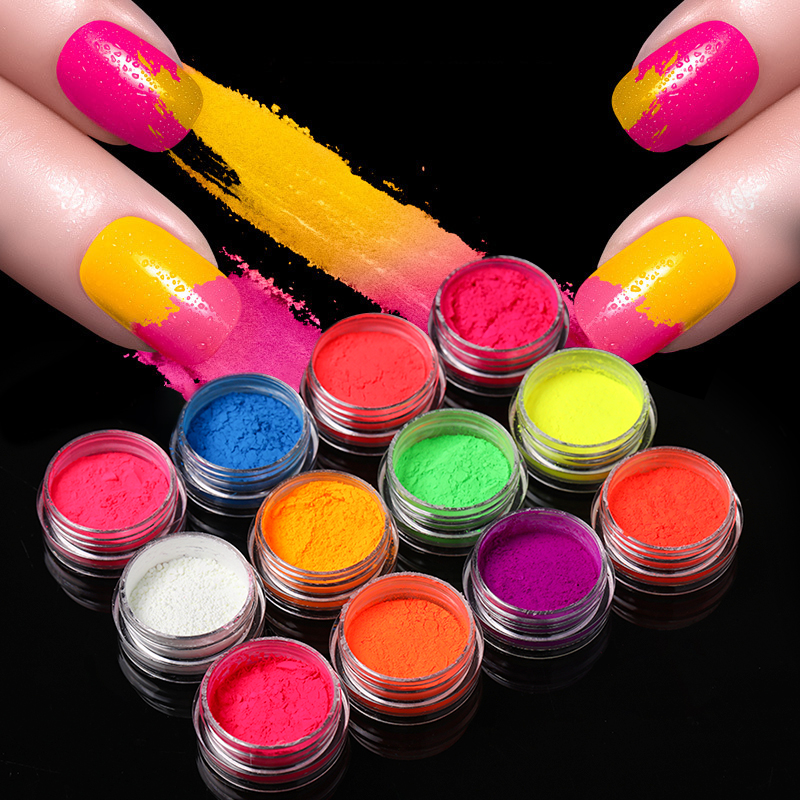 Neon pigment por szett - 12db-os