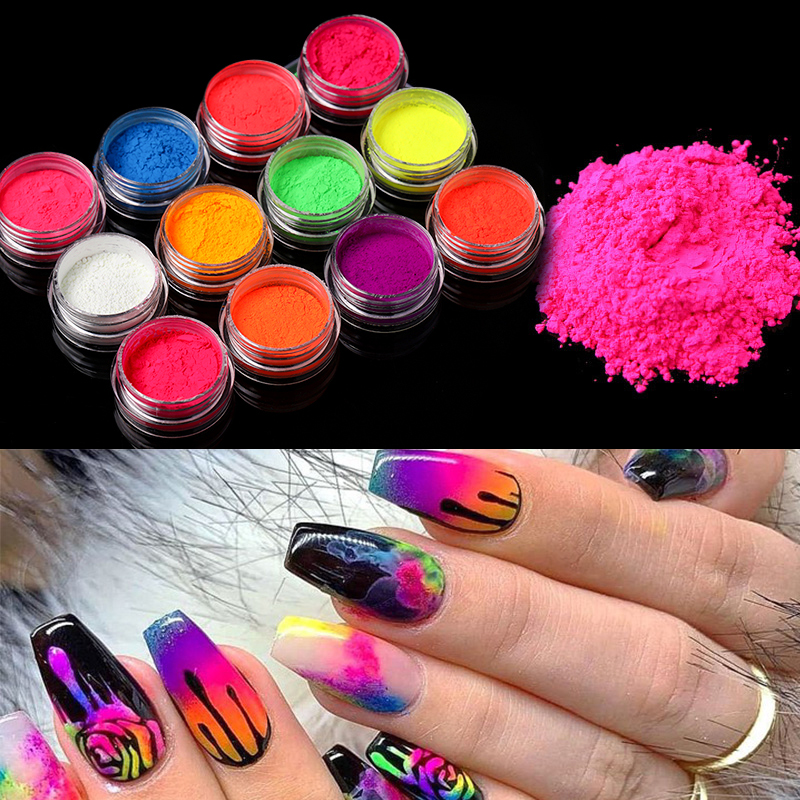 Neon pigment por szett - 12db-os