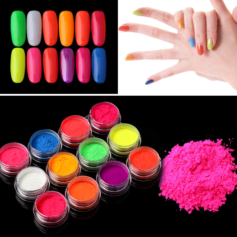 Neon pigment por szett - 12db-os