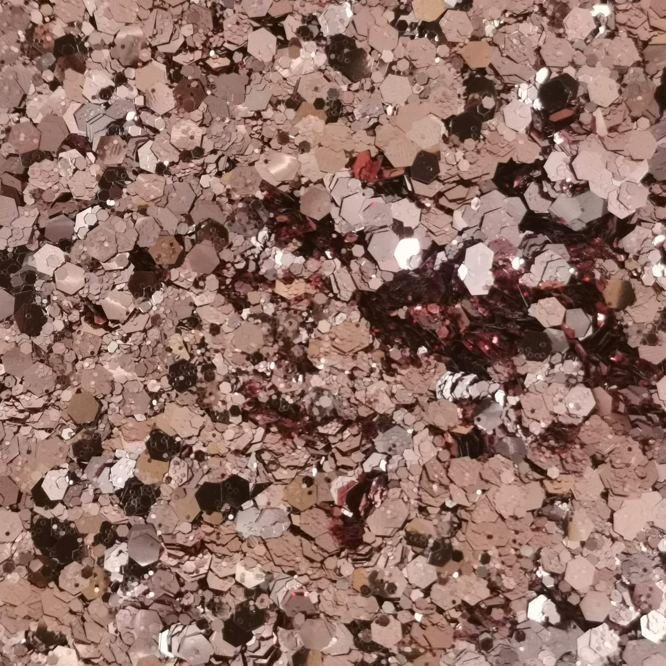 PN Metallic holo glitter mix No.28 Rosegold