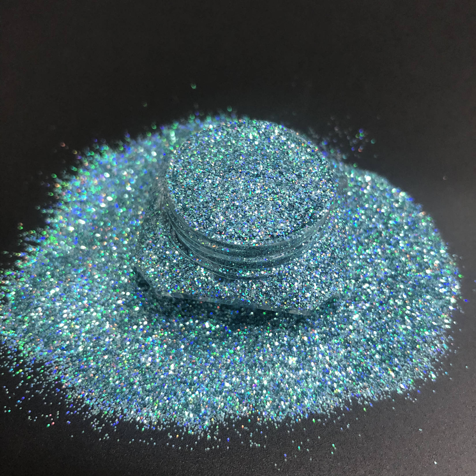 PN Csillámpor No.102 - 1gr -  Holographic Türkiz