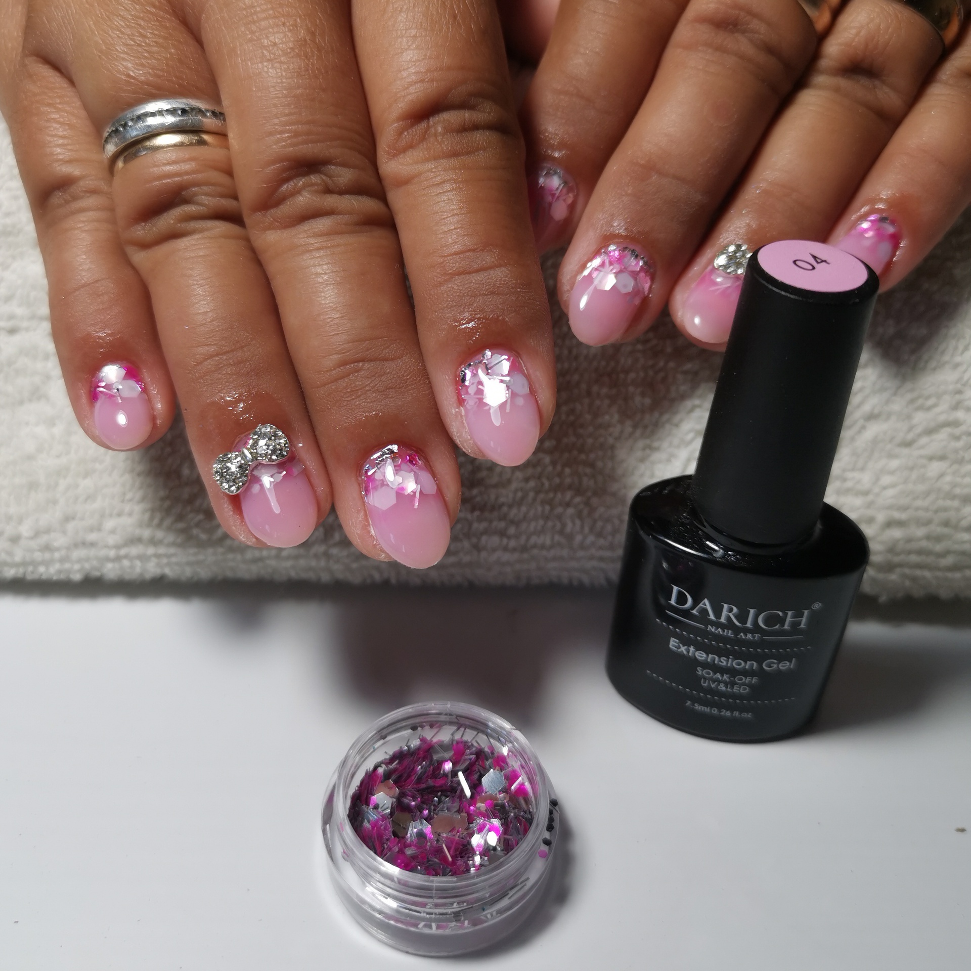 DARICH Extension Gel utántöltő 30 ml No.04 Baby Pink