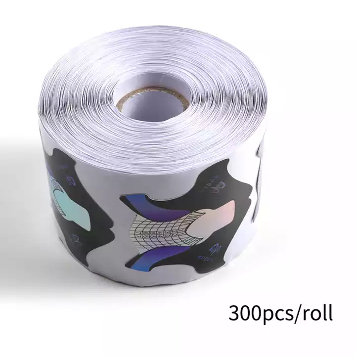 Prémium Műkörömépítő pillangó sablon 300 db - fekete