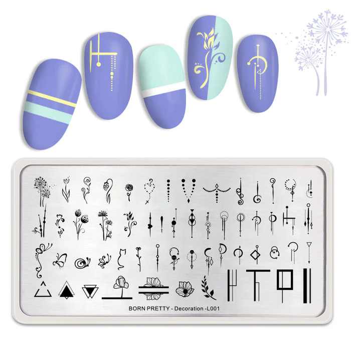 BORN PRETTY nyomdalemez - Decoration L001