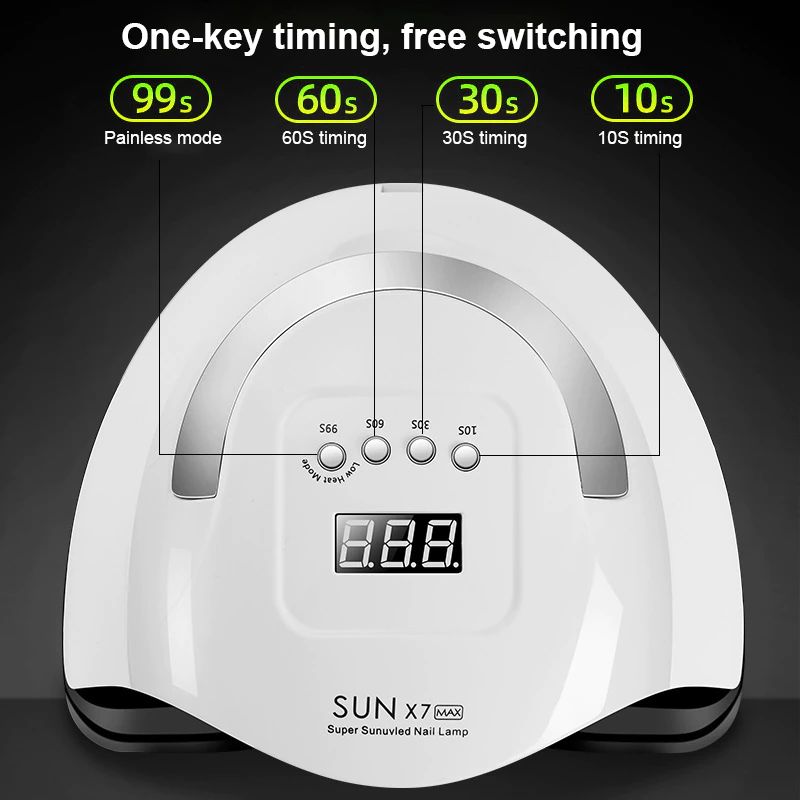 SUN X7 Max UV/LED Műkörmös Lámpa - 150 W - White -57 LED