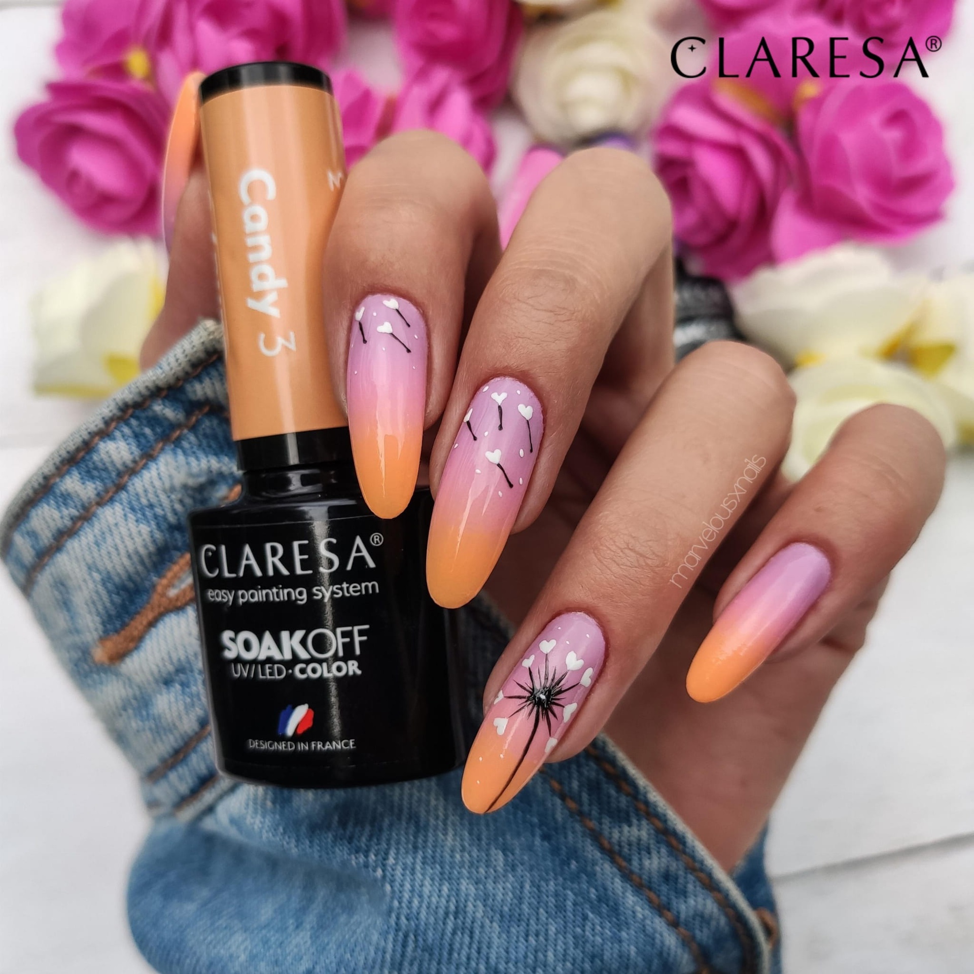 CLARESA UV/LED gél lakk 5g - CANDY 3