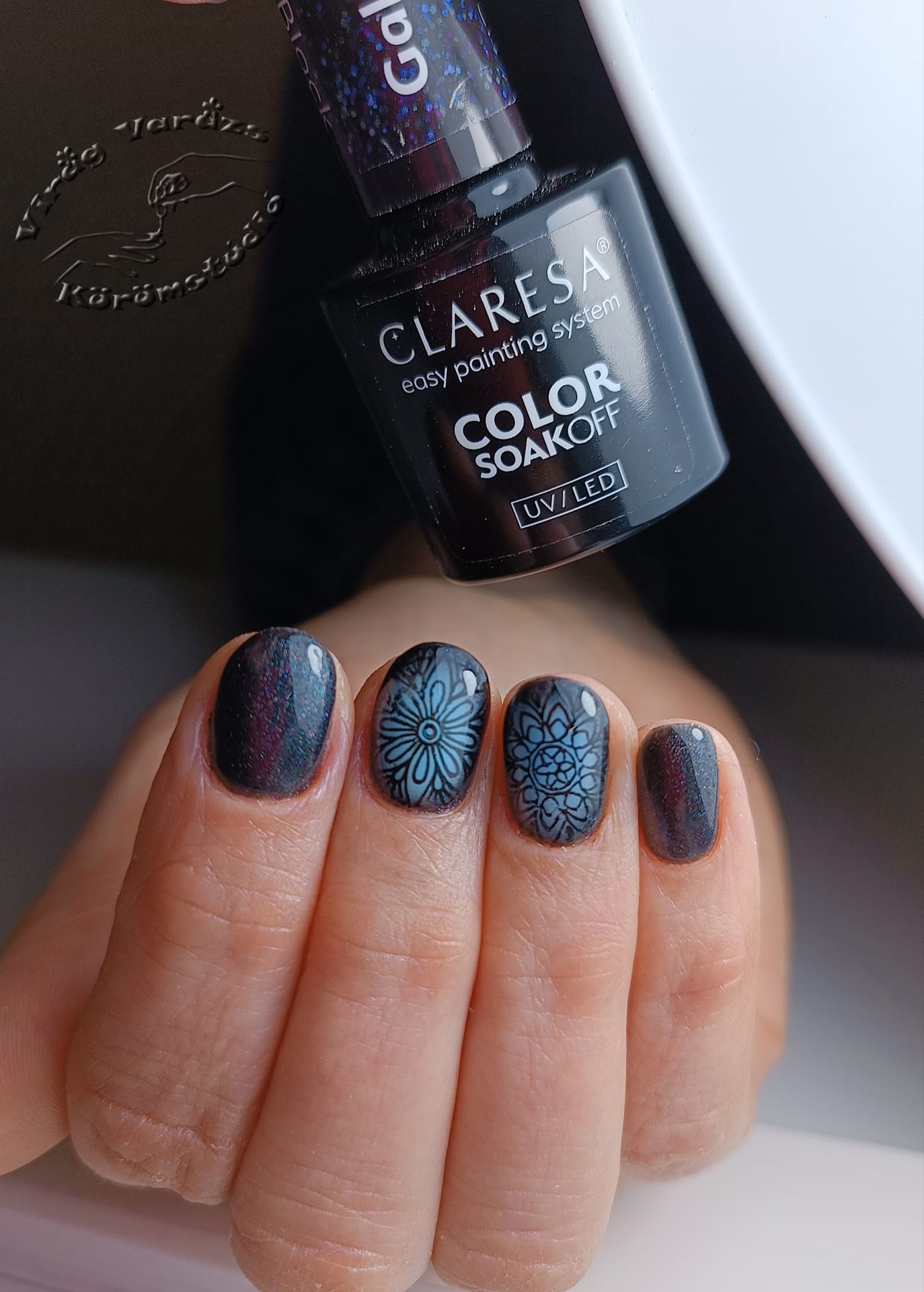 CLARESA UV/LED gél lakk 5g - Galaxy Black