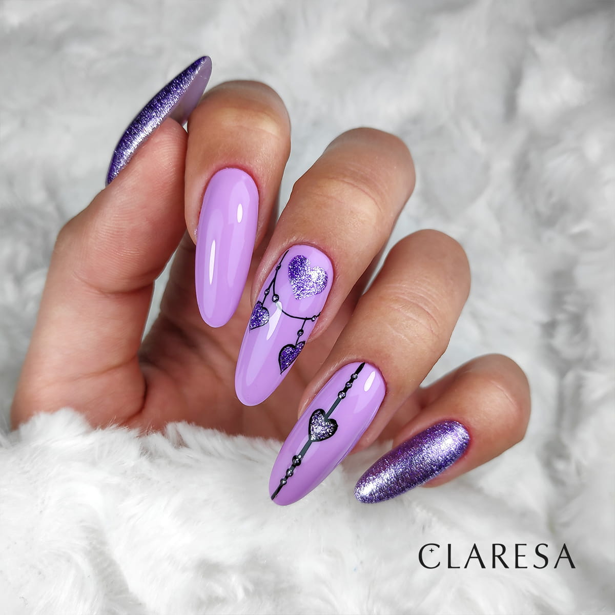 CLARESA UV/LED gél lakk 5g - FULL GLITTER 6