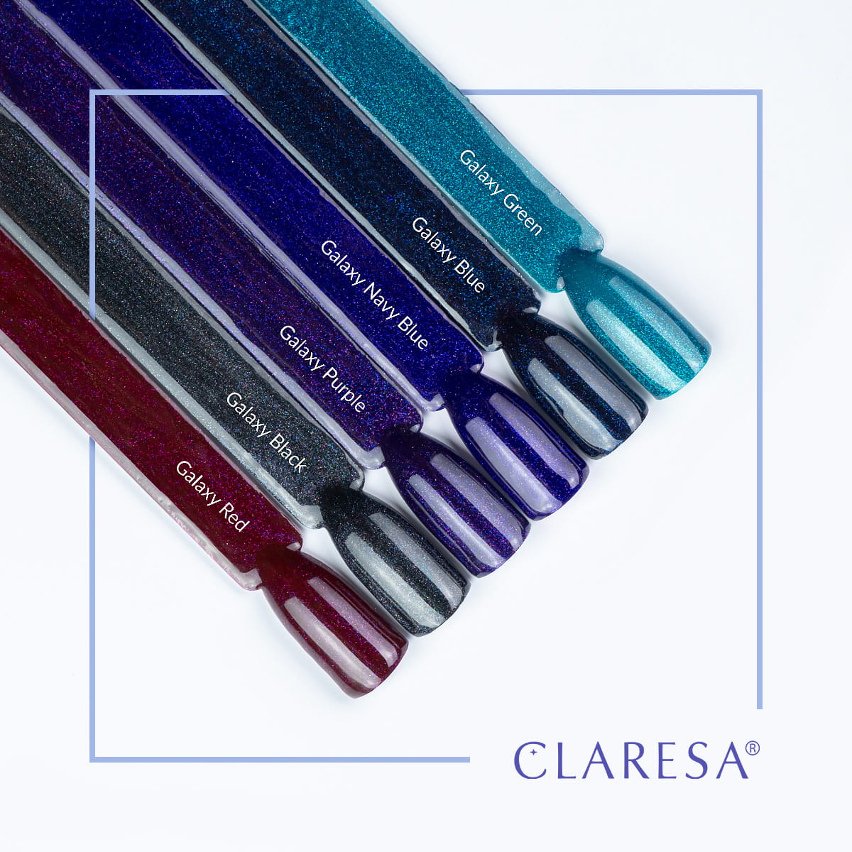 CLARESA UV/LED gél lakk 5g - Galaxy Black