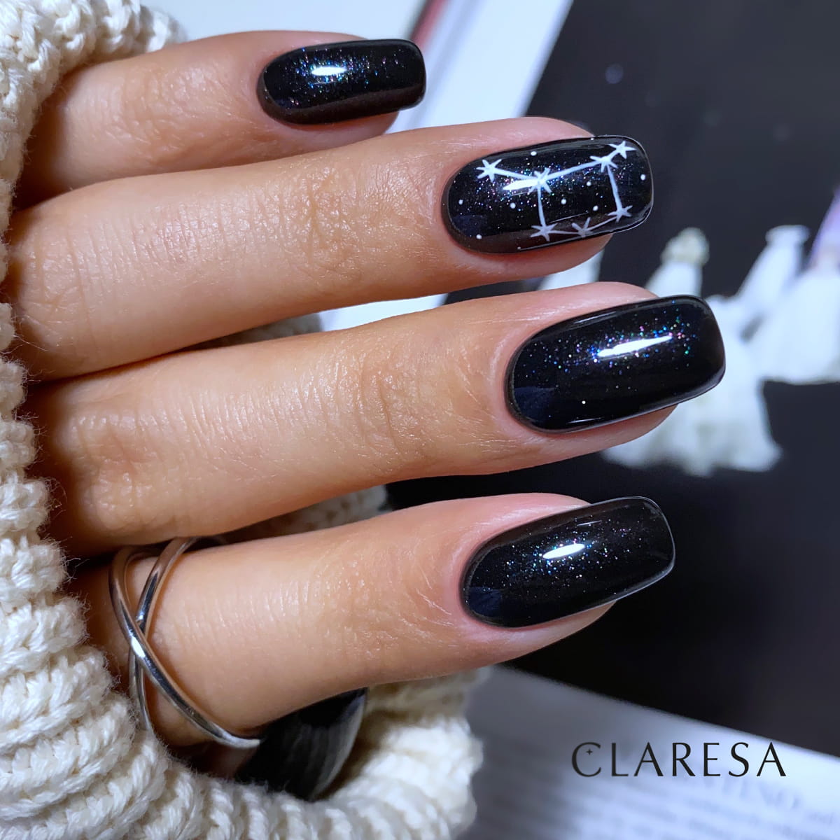 CLARESA UV/LED gél lakk 5g - Galaxy Black