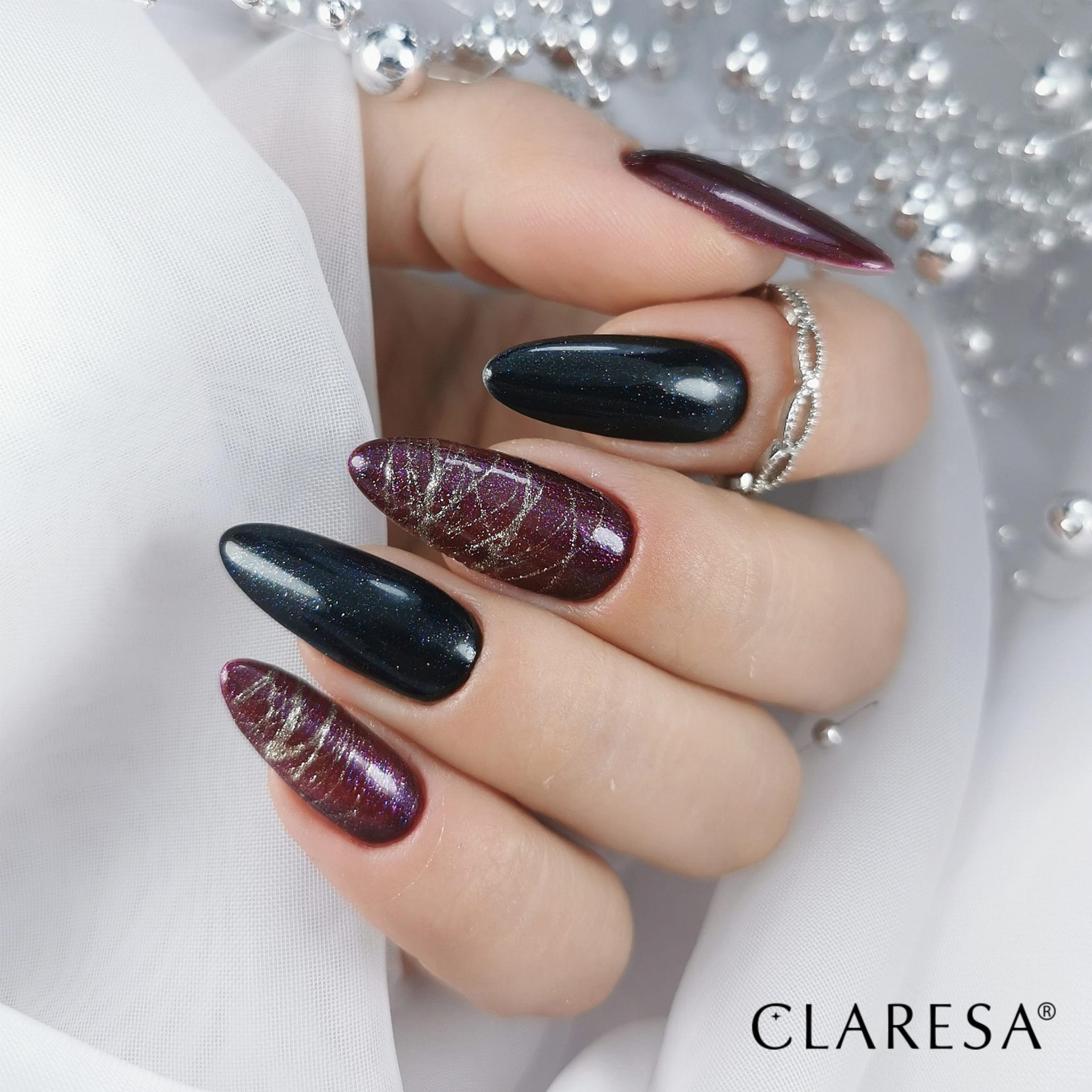 CLARESA UV/LED gél lakk 5g - Galaxy Black