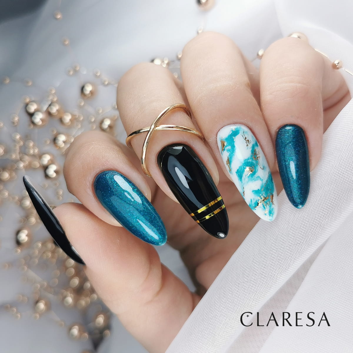 CLARESA UV/LED gél lakk 5g - Galaxy Green