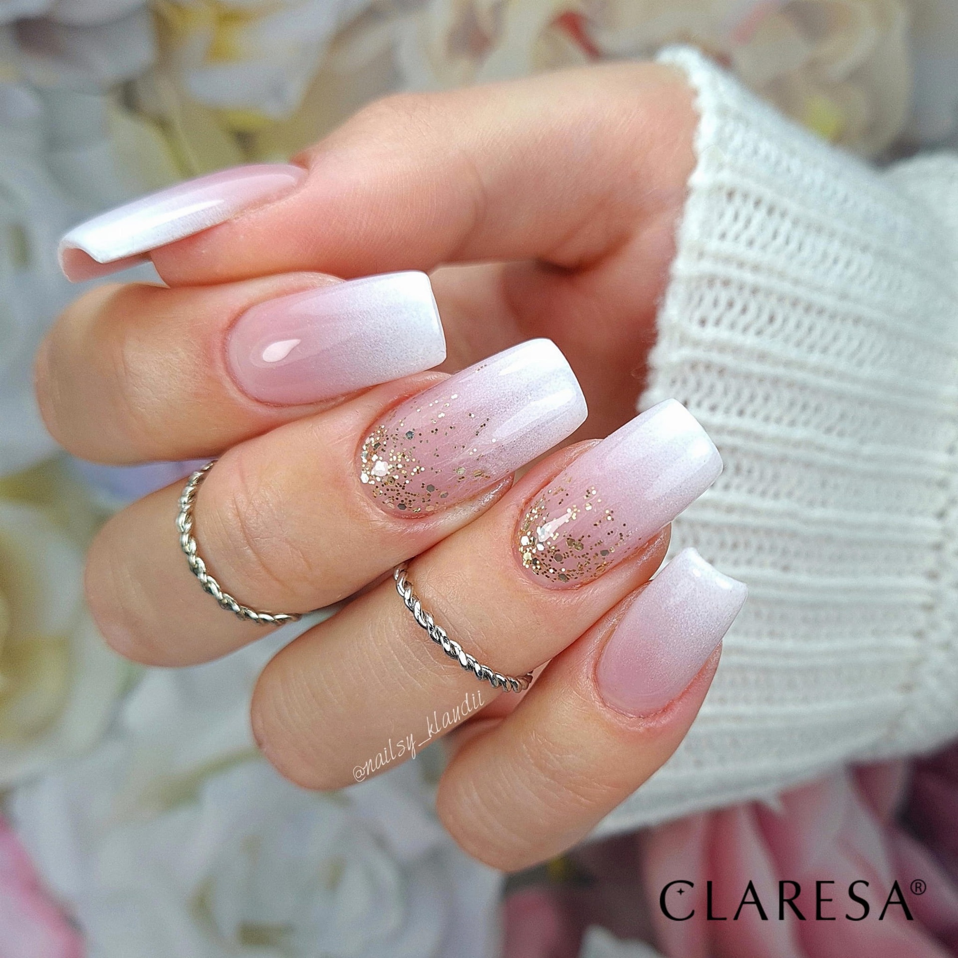 CLARESA UV/LED gél lakk 5g - GLITTER 3
