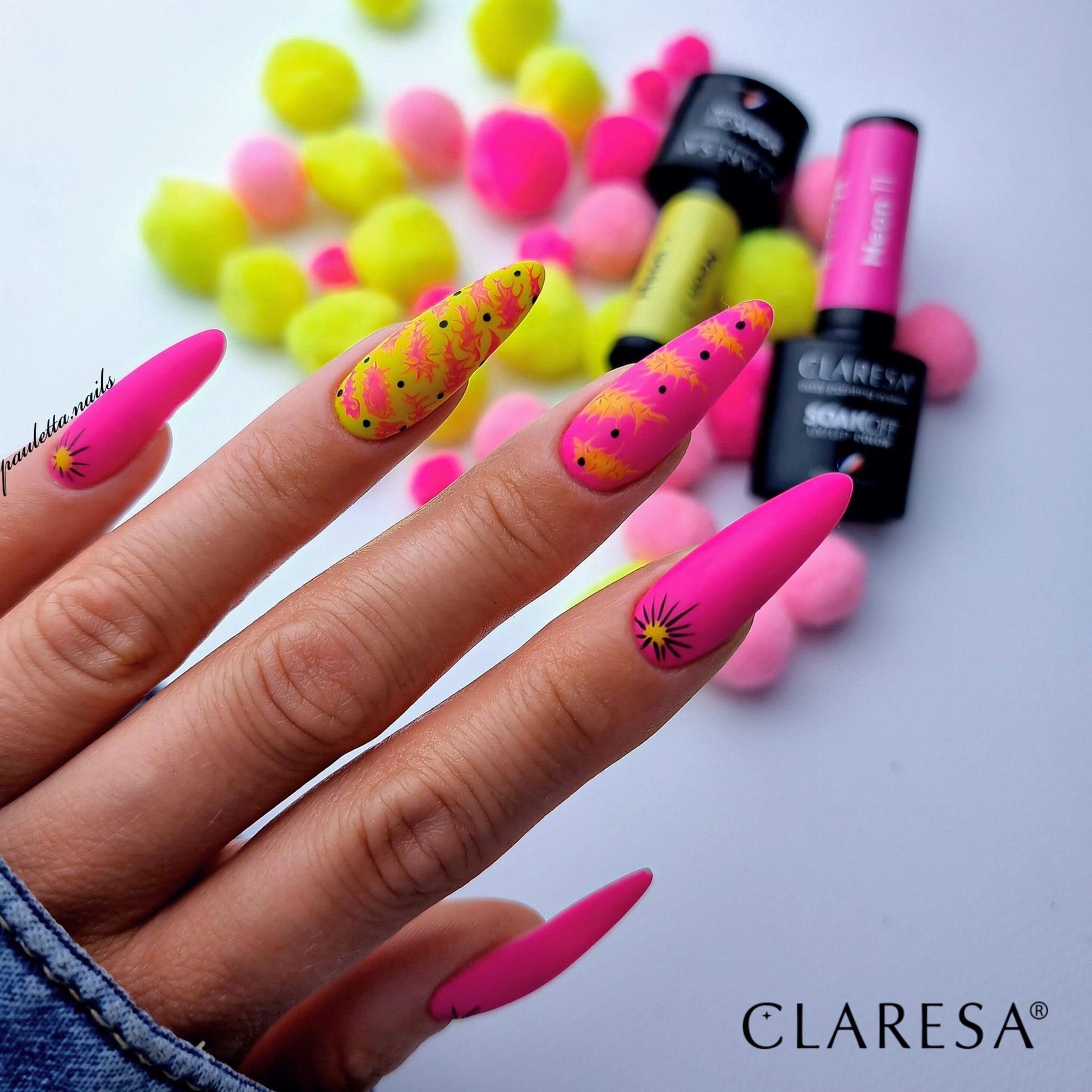 CLARESA UV/LED gél lakk 5g - NEON 11